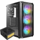 Antec NX292 4Fan (3x120mm ARGB + 1x120mm Non RGB) Black Gaming Case WITH Antec Atom B650 80 Plus Bro