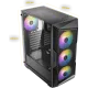 Antec AX61 Elite Mid Tower Case 4 Fan ARGB Black + Antec Atom B750 Power Supply