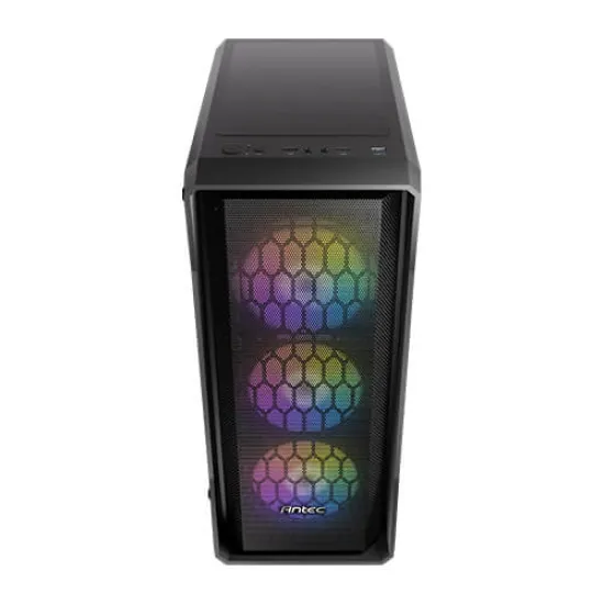 Antec NX360 Mid Tower Case 4 Fan ARGB Black + Antec Atom V450  Power Supply
