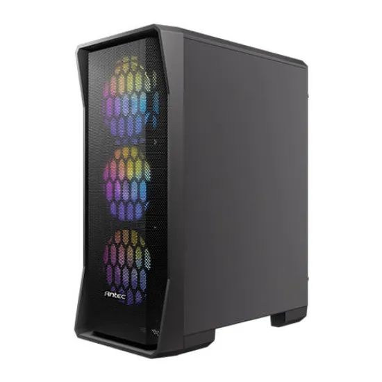 Antec NX360 Mid Tower Case 4 Fan ARGB Black + Antec Atom V450  Power Supply