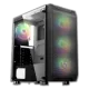 Fantech Aero CG80 RGB Mid Tower Case - Black + T-Dagger T-TPS201 600W Power Supply