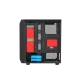 Fantech Aero CG80 RGB Mid Tower Case - Space Edition White  + T-Dagger T-TPS201 600W Power Supply