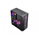 XANDER Velox W2E0085 Mid Tower Case 4 Fan RGB Black + 600W 80+ White Power Supply
