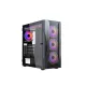 XANDER Velox W2E0085 Mid Tower Case 4 Fan RGB Black + 600W 80+ White Power Supply
