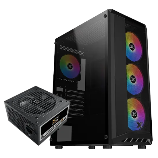 Xigmatek Master X Pro + Hydra 750W 80+ Bronze Mid Tower Case