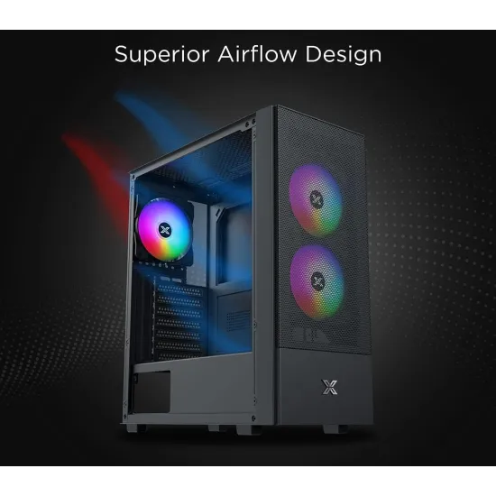 XIGMATEK Hero II AIR ARGB Case + Z-POWER II Z650 500W PSU 