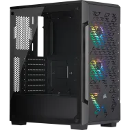 CORSAIR iCUE 220T RGB Airflow Black ATX Mid-Tower Smart Case (3x120mm RGB fan)