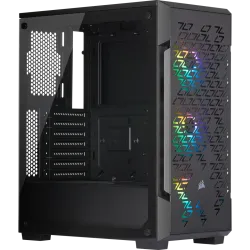 CORSAIR iCUE 220T RGB Airflow Black ATX Mid-Tower Smart Case (3x120mm RGB fan)