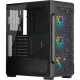 CORSAIR iCUE 220T RGB Airflow Black ATX Mid-Tower Smart Case (3x120mm RGB fan)