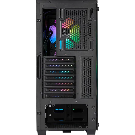 CORSAIR iCUE 220T RGB Airflow Black ATX Mid-Tower Smart Case (3x120mm RGB fan)