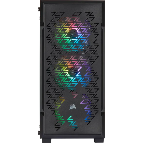 CORSAIR iCUE 220T RGB Airflow Black ATX Mid-Tower Smart Case (3x120mm RGB fan)