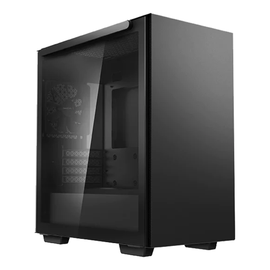 DeepCool MACUBE110 Black Case (1x120mm Fan No RGB) with Magnetic Tempered Glass 