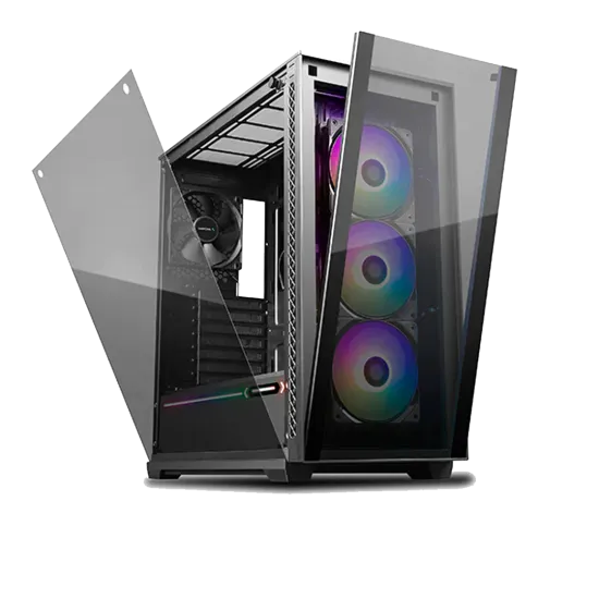 DeepCool MATREXX 70 Black E-ATX Mid-Tower Case (3x120mm ARGB fan, 1x Fan Non RGB)