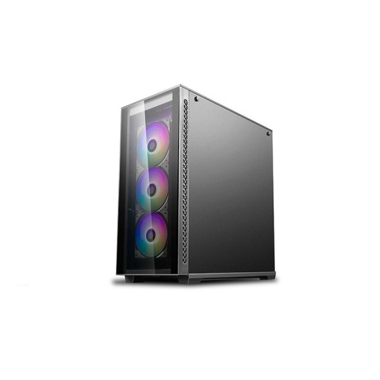 DeepCool MATREXX 70 Black E-ATX Mid-Tower Case (3x120mm ARGB fan, 1x Fan Non RGB)