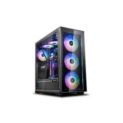 DeepCool MATREXX 70 Black E-ATX Mid-Tower Case (3x120mm ARGB fan, 1x Fan Non RGB)
