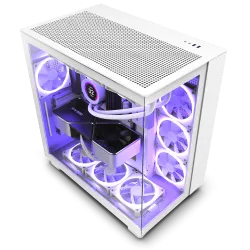 NZXT H9 Flow Mid-Tower Case - White