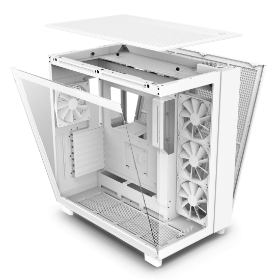 NZXT H9 Flow Mid-Tower Case - White