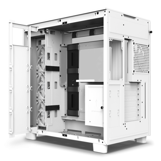 NZXT H9 Flow Mid-Tower Case - White