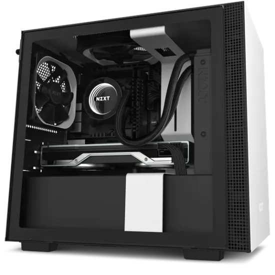 NZXT H210  Mini-ITX PC Gaming Case White-Black