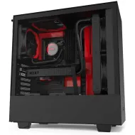 NZXT H510 Black Red ATX Mid-Tower Case (2x120mm Fan Non RGB)
