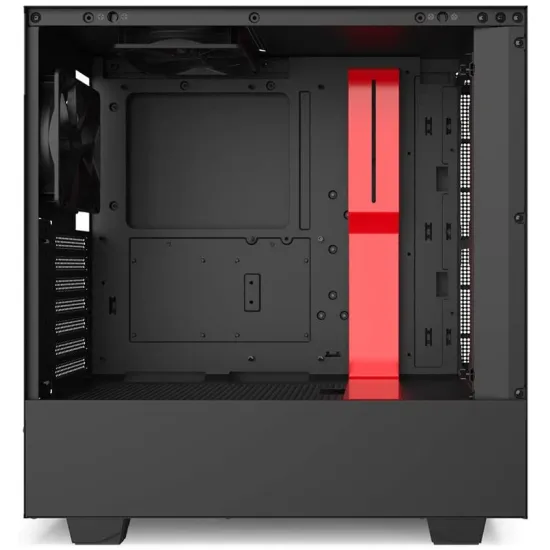 NZXT H510 Black Red ATX Mid-Tower Case (2x120mm Fan Non RGB)