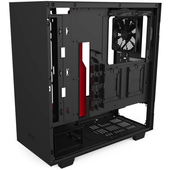 NZXT H510 Black Red ATX Mid-Tower Case (2x120mm Fan Non RGB)