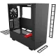 NZXT H510i Compact Black-Red ATX Mid-Tower Case 2x120mm Fan No RGB 2 Integrated LED Strips RGB Co