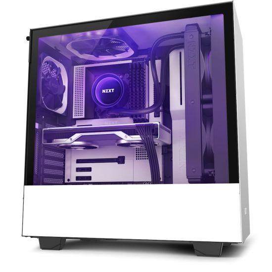 NZXT H510i Compact Mid Tower White-Black Chassis