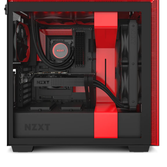 NZXT H710 Mid Tower Black-Red Chassis