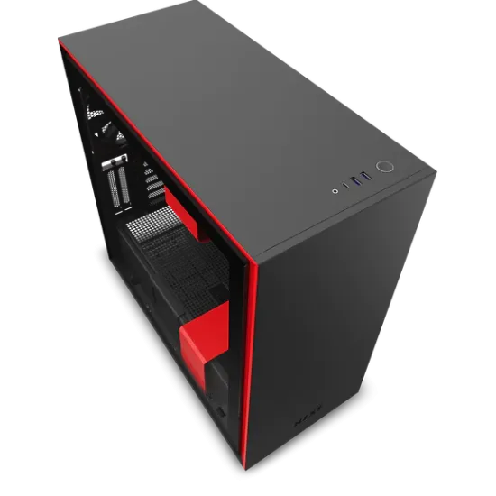 NZXT H710 Mid Tower Black-Red Chassis