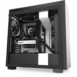 NZXT H710 Matte White ATX Mid-Tower Case (2x120mm Fan Non RGB)