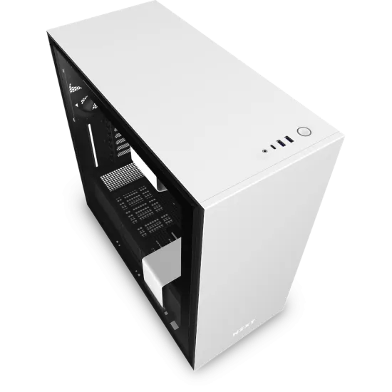 NZXT H710 Matte White ATX Mid-Tower Case (2x120mm Fan Non RGB)