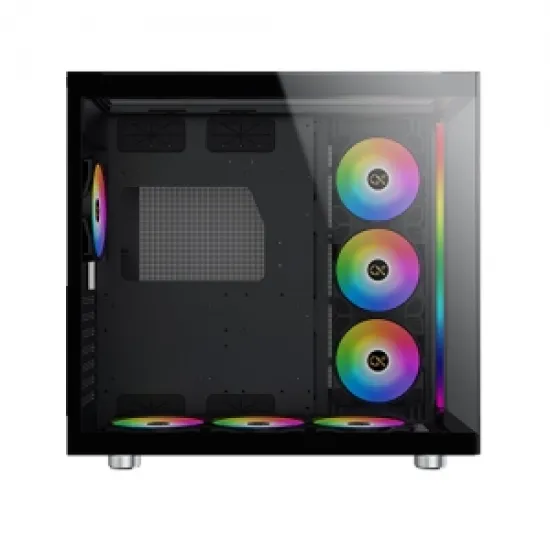 XIGMATEK AQUA Ultra Air Super Tower Case 7 Fan ARGB Black