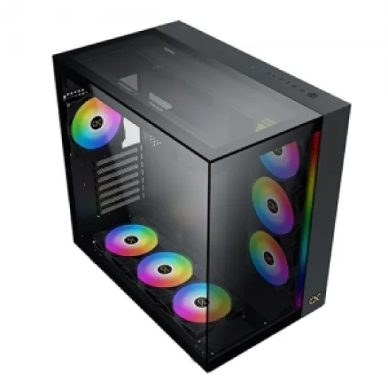 XIGMATEK AQUA Ultra Air Super Tower Case 7 Fan ARGB Black