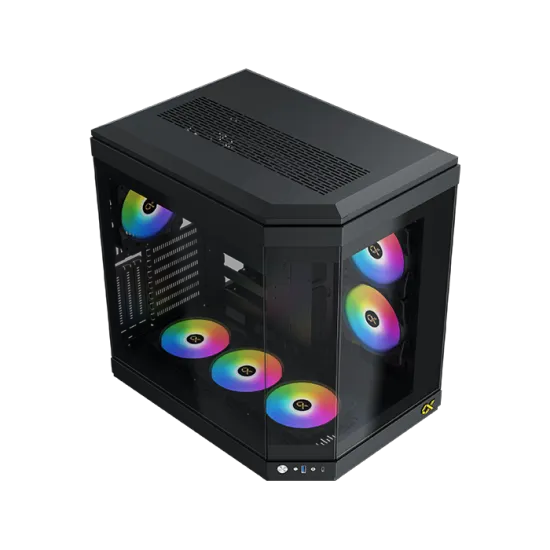 XIGMATEK CUBI ARGB Super Tower Case 6 Fan ARGB Black