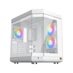 XIGMATEK CUBI Arctic ARGB Super Tower Case 6 Fan ARGB White (Open Box)