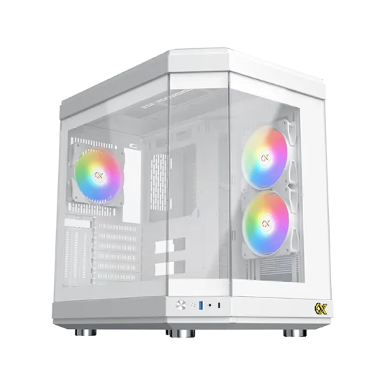 XIGMATEK CUBI Arctic ARGB Super Tower Case 6 Fan ARGB Black	