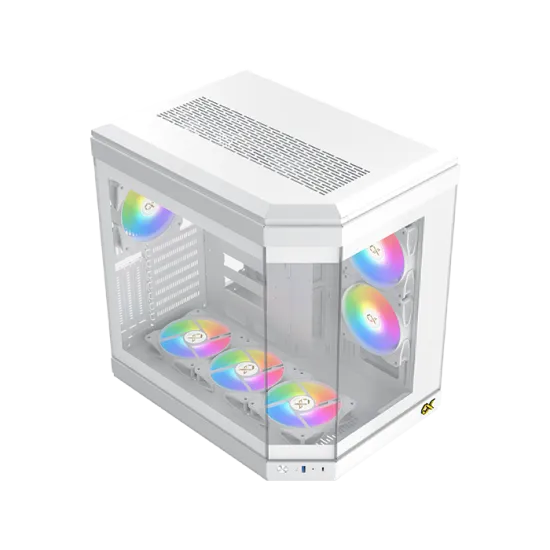 XIGMATEK CUBI Arctic ARGB Super Tower Case 6 Fan ARGB Black	