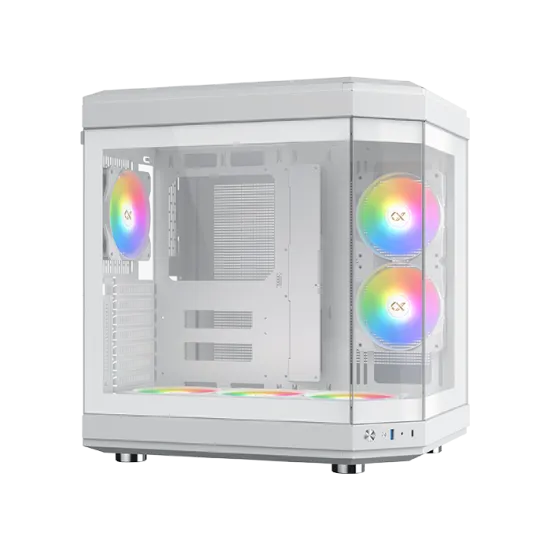 XIGMATEK CUBI Arctic ARGB Super Tower Case 6 Fan ARGB Black	