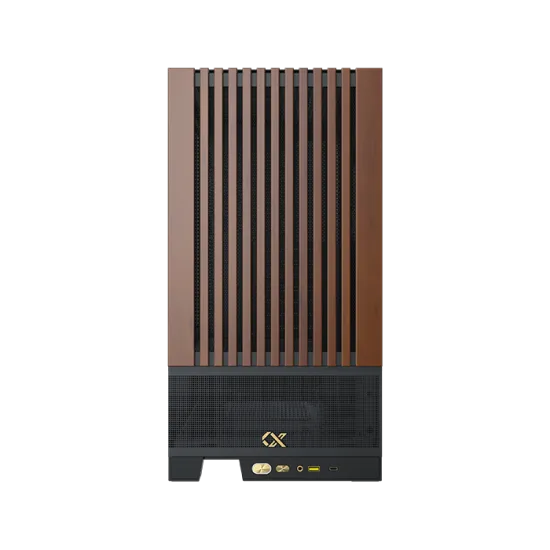 XIGMATEK Endorphin WD Wood ARGB Mid Tower Case 4 Fan ARGB Black