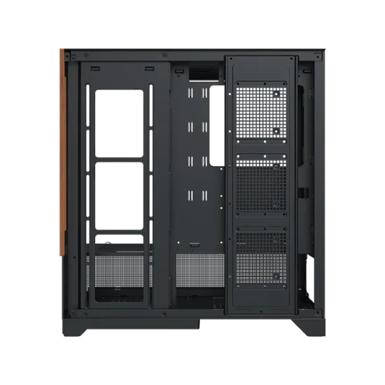 XIGMATEK Endorphin WD Wood ARGB Mid Tower Case 4 Fan ARGB Black