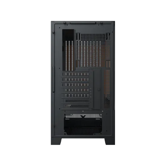 XIGMATEK Endorphin WD Wood ARGB Mid Tower Case 4 Fan ARGB Black