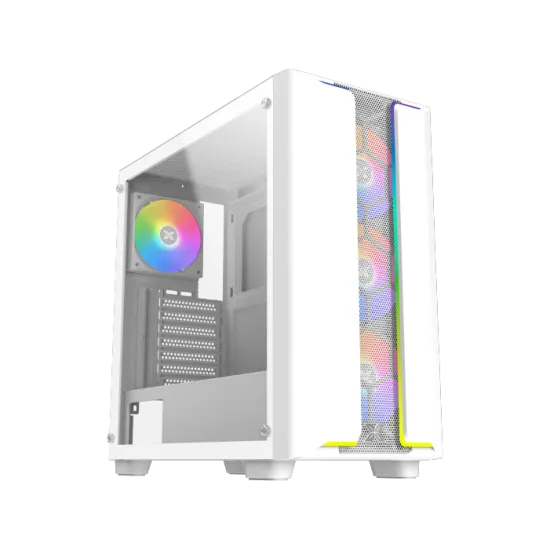 XIGMATEK Gaming Y Pro Arctic Super Tower Case 4 Fan ARGB White