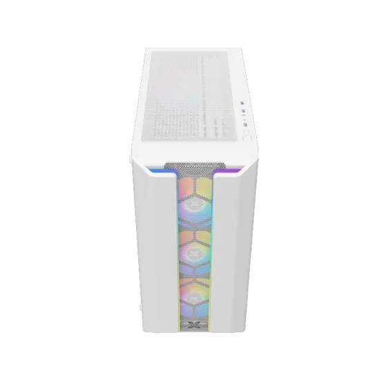 XIGMATEK Gaming Y Pro Arctic Super Tower Case 4 Fan ARGB White