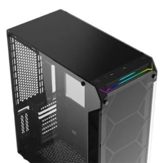 XIGMATEK Overtake Black ATX Mid-Tower Case (6x120mm RGB fan)
