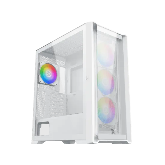 XIGMATEK ZOSER ARCTIC Super Tower Case 4 Fan ARGB White