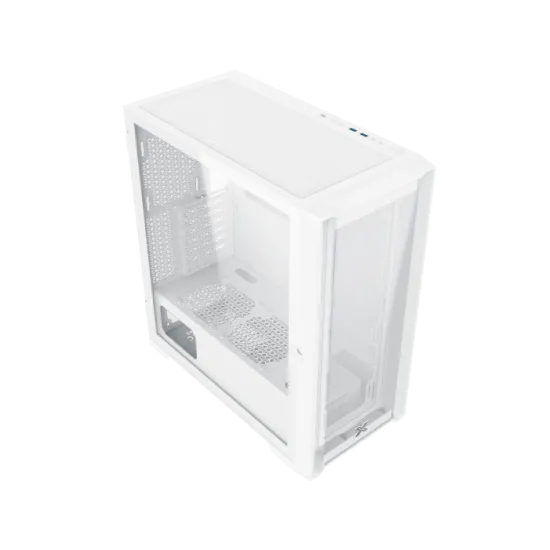 XIGMATEK ZOSER ARCTIC Super Tower Case 4 Fan ARGB White