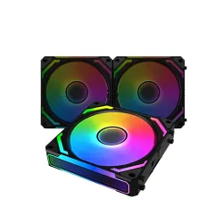 XIGMATEK Starlink Ultra Smart Link Fan ARGB 3 Fans with Controller + Remote