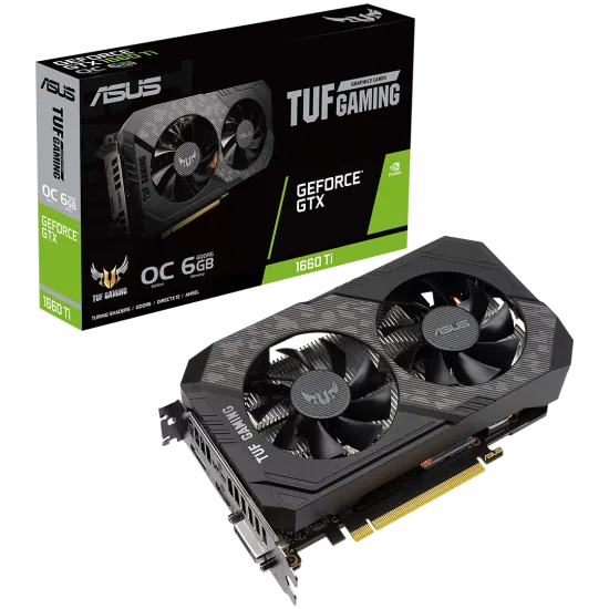 ASUS TUF Gaming GeForce GTX 1660 Ti EVO OC 6GB GDDR6 Graphics Card