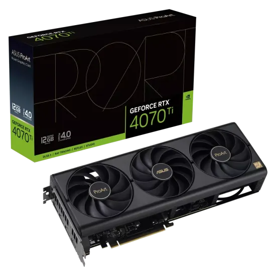 ASUS ProArt GeForce RTX 4070 Ti OC 12GB GDDR6X Graphics Card